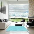 thumbnail image 7 of Ahgly Company Machine Washable Indoor Rectangle Transitional Bright Turquoise Blue Area Rugs, 7' x 9', 7 of 7