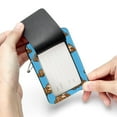 thumbnail image 7 of Square PU Leather Luggage Tags, 2 Pack, with Privacy Cover and Stainless Steel Ring - Suitable for Travel, Backpack, Handbag - Bag Tags, Handbag Tags Sloth, 7 of 7