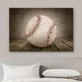 thumbnail image 3 of HFDF Canvas Prt Wall Art Retro Baseball Close Up on Wood Panels Sports Athletes Photography Modern Art Contemporary Urban for Livg Room, Bedroom, Office - 16x12inch Framed, 3 of 5