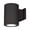 Black, variant on Wac Lighting Ds-Ws06-Fs Tube Architectural 1 Light 10" Tall Led Outdoor Wall Sconce -