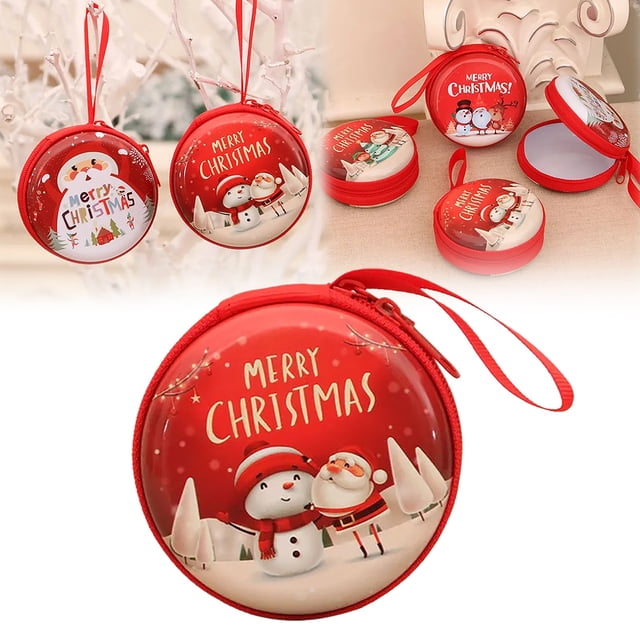 Home Decoration Christmas Wallet Children's Gift Bag Gift Festival Themed Design: This Purse Is Designed With Christmas Featuring Common Patterns Such