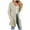Beige, variant on 2025 Autumn Mid Long Cardigan for Women Casual Long Sleeve Knitted Sweater with Pocket Dark Grey M