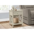 thumbnail image 5 of Accent Table - End - Side Table - 2 Tier - Nightstand - Antique White Veneer, 5 of 11