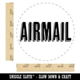 thumbnail image 2 of Airmail Fun Drop Shadow Text Rubber Stamp for Scrapbooking Crafting Stamping - Large 1-1/4 Inch, 2 of 7