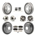 thumbnail image 1 of Transit Auto Front Rear Wheel Hub Bearings Assembly Coated Disc Brake Rotors and Semi-Metallic Pads Kit (10Pc) for Car 2007-2012 Mazda CX-7 FWD - Left Right Side (Driver Passenger) KBB-108102, 1 of 10