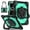 Green, variant on Heavy Duty Shockproof Case for iPad Pro 11 2025 / 2024,Anti drop silicone PC Layer Protective Case 360 ° Rotating Square Handle Stand With Shoulder Strap,Dark blue