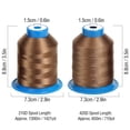 thumbnail image 3 of Deago Polyester Sewing Thread Spools - 1400 Yards/1 Spool of Yarn, All-Purpose Connecting Threads for Hand & Sewing Machine, 3 of 8