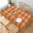thumbnail image 1 of Fall Tablecloth 60 x 104 Inch Rectangle Autumn Thanksgiving Plaid Table Cloth Wrinkle Resistant Rustic Tablecloth for Holiday Kitchen Dining Room Party Indoor Outdoor, 1 of 5
