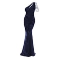 thumbnail image 1 of B91xZ Robes pour Femmes 2024 Robe de Cocktail Décontractée Haute Basse Automne Coupe Décontractée Robe Évasée, Bleu TTG, 1 of 3