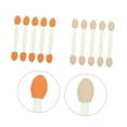 thumbnail image 2 of 100pcs Double Ended Eyeshadow Brush Makeup Tipped Oval Makeup Tool Cosmetic Tool Cosmetic Applicator Eyeshadow Makeup Tool Dual-side Smudger Sponge Plastic Eye Shadow, 2 of 5