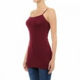 thumbnail image 4 of Ambiance Apparel Long Tank Top Adjustable Spaghetti Straps Layering Plain Solid Cami Junior Size S/M/L, 4 of 4