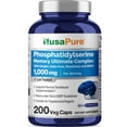 thumbnail image 1 of Suplemento NusaPure Fosfatidilserine Memory 1000 mg 200 cápsulas, 1 of 1