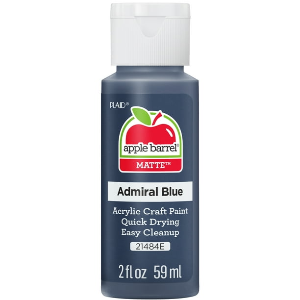 Apple Barrel Acrylic Craft Paint, Matte Finish, Admiral Blue, 2 fl oz