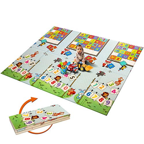 Aceshin Baby Play Mat Foam Playmat Extra Large Folding Mat Baby Crawling Mat Double Sides Kids Playmat Waterproof Non Toxic For Babies Infants Toddlers Light Blue 78 7 X 70 9 X 0 4 Aceshin Baby Play Mat Foam Playmat Extra Large Folding Mat Baby Crawling Mat Double Sides Kids Playmat Waterproof Non Toxic For Babies Infants Toddlers Light Blue 78 7 X 70 9 X 0 4