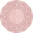thumbnail image 1 of Ahgly Company Indoor Round Patterned Light Coral Pink Area Rugs, 6' Round, 1 of 6