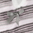 thumbnail image 7 of BambooMN Women's Heart Stripes Slippers Non-Slip Grips - Grey Stripes - Medium -2 Pairs, 7 of 7