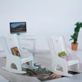 thumbnail image 4 of Koszal Dollhouse Rocking Chair Simulation Accessories Wooden Mini 1/12 Scale Rocking Chair Model for Role Play, 4 of 8