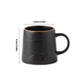 thumbnail image 2 of Juego de 1 taza de café cónica en relieve, con capacidad de 450 ml y dos colores de tazas de cerámica for familias., 2 of 5