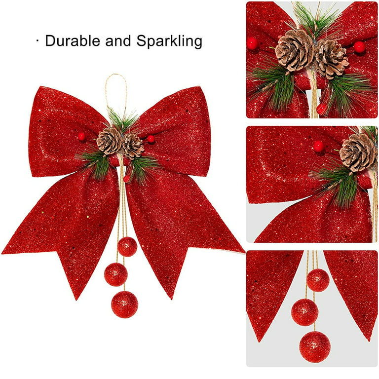 Wholesale plastic outdoor christmas bows for Wrapping and Decorating  Presents 