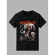 thumbnail image 1 of Halloween T-shirt - Men's Tee Ghost Face Posters Casual Digital Print Pure Heavy Cotton 220g T Shirt, 1 of 6