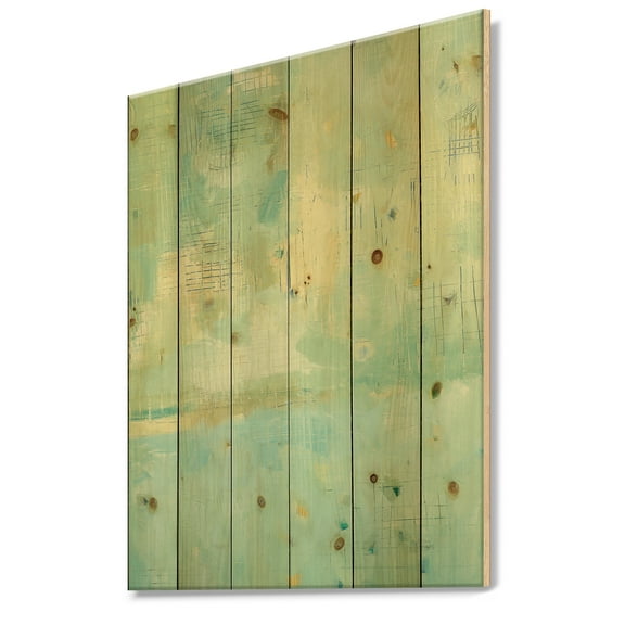 Designart 'Dreaming of the Shore II' Nautical & Coastal Print on Natural Pine Wood