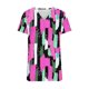 thumbnail image 5 of Fiudx Camisas de Mujer Camiseta Holgada Informal de Manga Corta con Cuello En V a Cuadros para Mujer, 5 of 5
