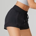 thumbnail image 3 of MKLEKYY Pantalones Cortos Casuales de Yoga de Verano para Mujer con Bolsillos, Ajuste Holgado, Antirozaduras y Diseño de Dos Piezas para Correr y Hacer Ejercicio., 3 of 4