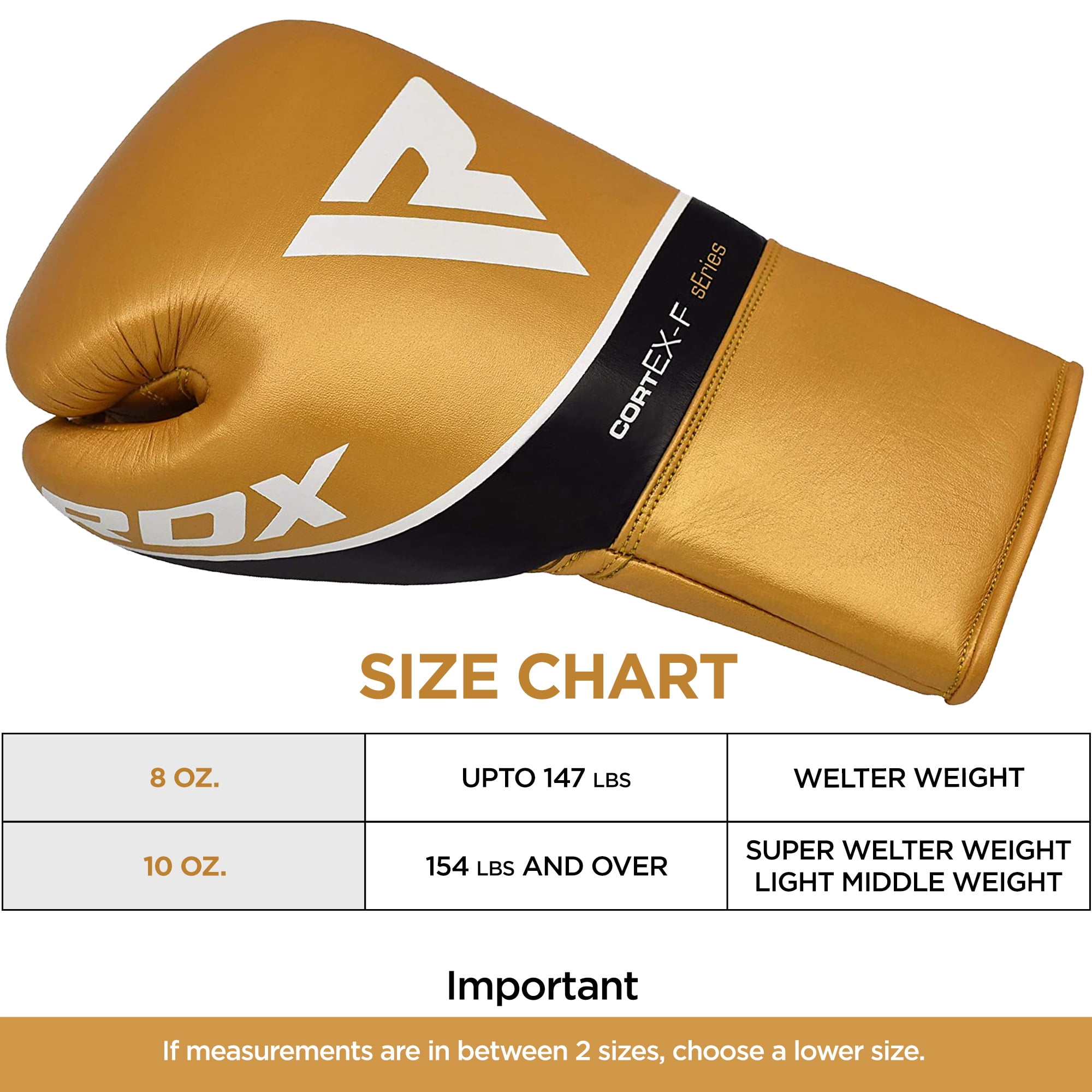 RDX Professional Boxing Fight Gloves, BBBofC BIBA WBF NYAC Approved, Genuine Cowhide Leather Competition Fighter Glove with Padded Wrist Support, Traditional Extra Long Laces for Firm Secure Fit