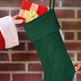 thumbnail image 2 of Farmhouse Knitted Christmas Stocking 18 Inch, Rustic Cable Knit Personalized Stocking, Winter Fireplace Hanging Decor for Xmas Family Holiday-1pcs, 2 of 7