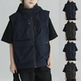 thumbnail image 5 of ZACPNCV Vest for Outdoor Vest for Boys Multiple Pockets for Camping and Activities Lightweight and Comfortable Design Navy 11-12 Years, 5 of 5