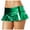 Green, variant on Fsqjgq PU Leather Skirts for Women Trendy High Waisted Short Mini Skirts Solid Ruffle Y2k Pleated Skirts A Line Party Clubwear Skirts Skater Skirt