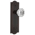 thumbnail image 1 of Nostalgic Warehouse Meadows Plate Privacy Crystal Glass Door Knob in Timeless Bronze, 1 of 1