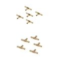 thumbnail image 1 of 5 Unids T Tipo Joiner Manguera Conector de Manguera de Aire Agua Gas de Latón de, 1 of 9