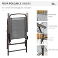thumbnail image 5 of Patio Dining Set for 4 with Gray Furniture / Enjoy Outdoor Activities Freely, 5 of 5