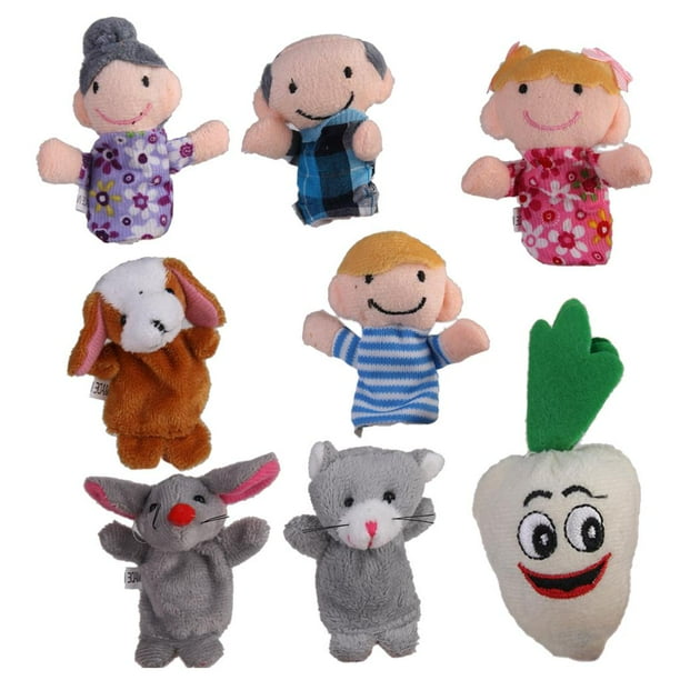 Títeres de Cuentos Animal Juguete para Niño Bebé - y zanaria (8 pcs) multicolor2 Yotijar La zanahoria