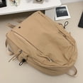 thumbnail image 6 of HJYCHN Backpack for Japanese Style Solid Color Lightweight Computer Daypack for College Girls High School Kids School Backpacks Khaki One Size, 6 of 9