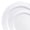 White, variant on Smarty Clear Economy Round Plastic Dinnerware Value Set (120 Sets)