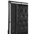 thumbnail image 4 of Benjara Aisha Modern Queen Bed, Tufted LED Backlight Headboard, Mirror Trim, Black, 4 of 5