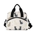 thumbnail image 6 of FORMRS Reusable Lunch Bag for Work School Leakproof Insulated Cooler with Adjustable Shoulder Strap, Black Cute Cats, 6 of 6