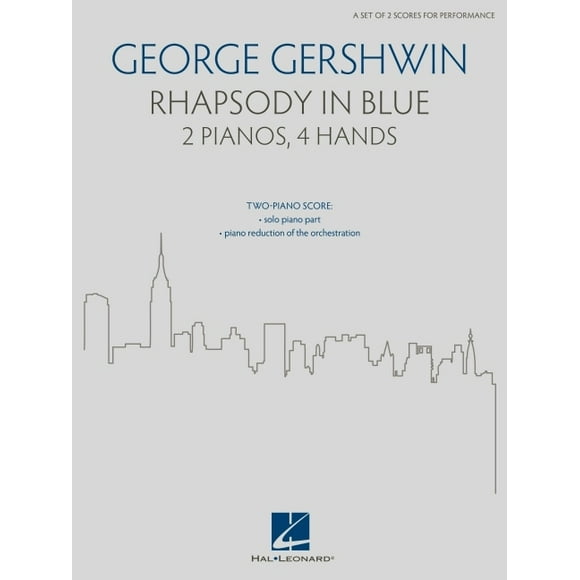 George Gershwin's Rhapsody in Blue - Arranged for 2 Pianos, 4 Hands (Paperback)