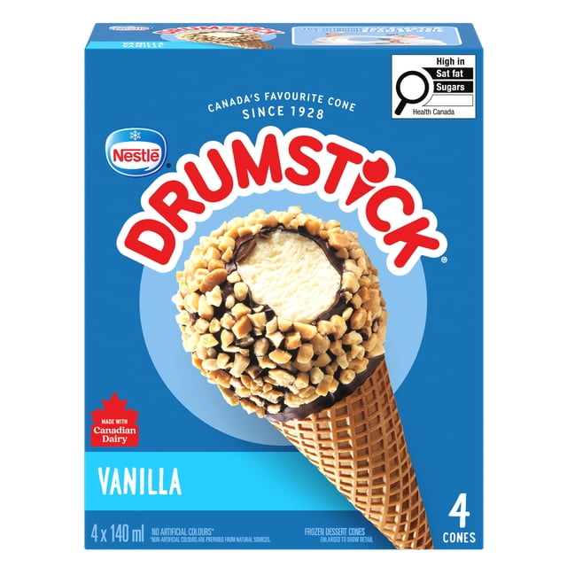 DRUMSTICK Vanilla, 4 x 140 ml
