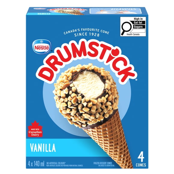 DRUMSTICK Vanilla, 4 x 140 ml