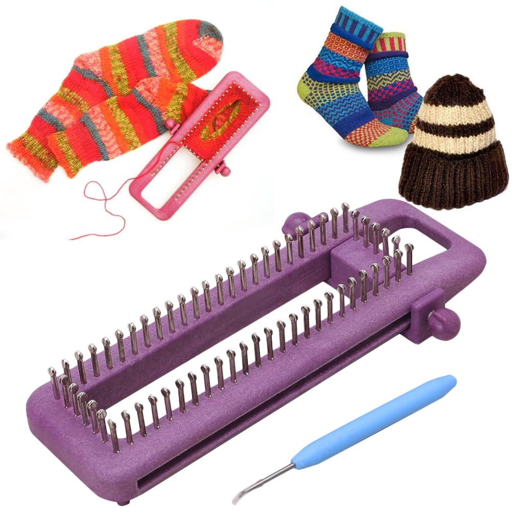 Adjustable Sock Loom Knitting Socks Scarf Hat DIY Hand Craft Tool Plastic