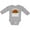 AC-Heather Grey, variant on Buffalo Wings Game Day Snack Boys or Girls Long Sleeve Baby Bodysuit