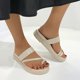 thumbnail image 5 of Moda mujer punta abierta sandalias deslizantes chanclas playa zapatillas zapatos planos Wmkox8yii FOPL174, 5 of 8