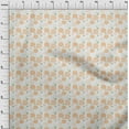 thumbnail image 4 of oneOone Velvet Orange Fabric Floral Sewing Craft Projects Fabric Prints By Yard 58 Inch Wide, 4 of 4