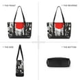 thumbnail image 6 of FORMRS Canvas Laptop Tote Bag for Women with 15.6" Computer Compartments Shoulder Handbag, Black Streets, 6 of 7