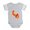 Heather Gray, variant on CafePress - Peacock Peach - Cute Infant Baby Football Bodysuit