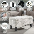 thumbnail image 4 of Convenience Concepts Designs4Comfort Winslow Storage Ottoman Bench, 4 of 7