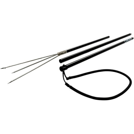 UPC: 0843607508797 | Cressi Aluminium Hand 3 Pieces Polespear 6.5 foot Black